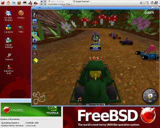 SuperTuxKart Screenshot FreeBSD PC-BSD
