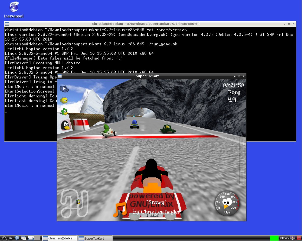 supertuxkart loads in fullscreen supertuxkart loads in fullscreen