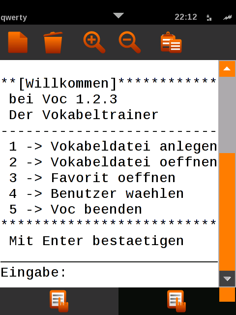 Screenshot von Voc